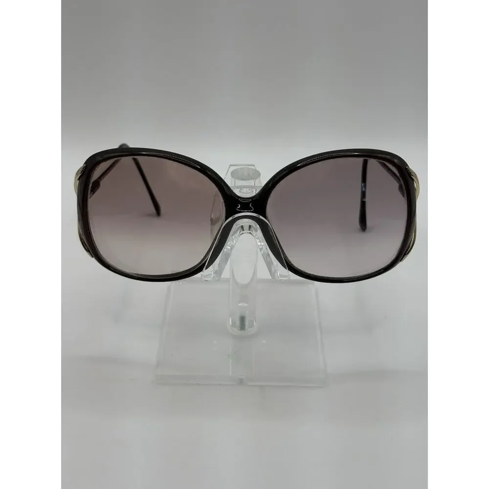 BerDel Oversized Sunglasses Black Gold Gradient Women Italy